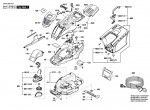 Bosch 3 600 HB9 075 UniversalRotak 470 Lawnmower 230 V / GB Spare Parts UniversalRotak470